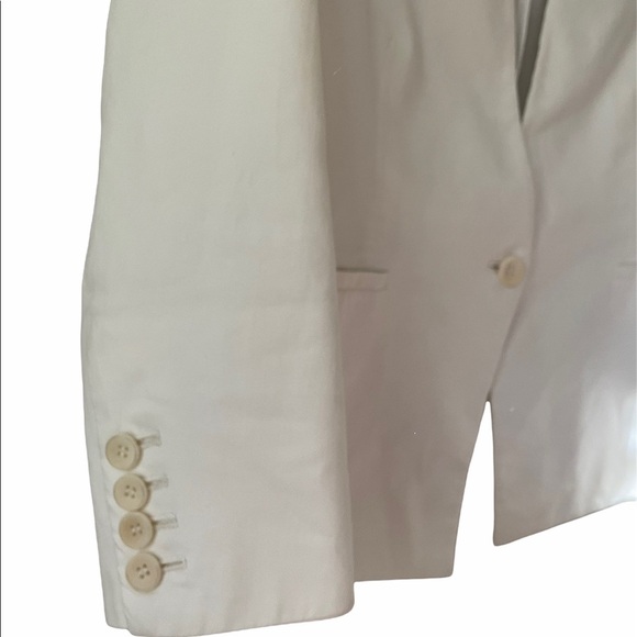 HELMUT LANG White Single Button Blazer size 6 - Picture 9 of 12